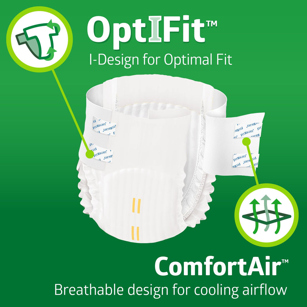 FitRight wetness indicators signal when to change for timely care.