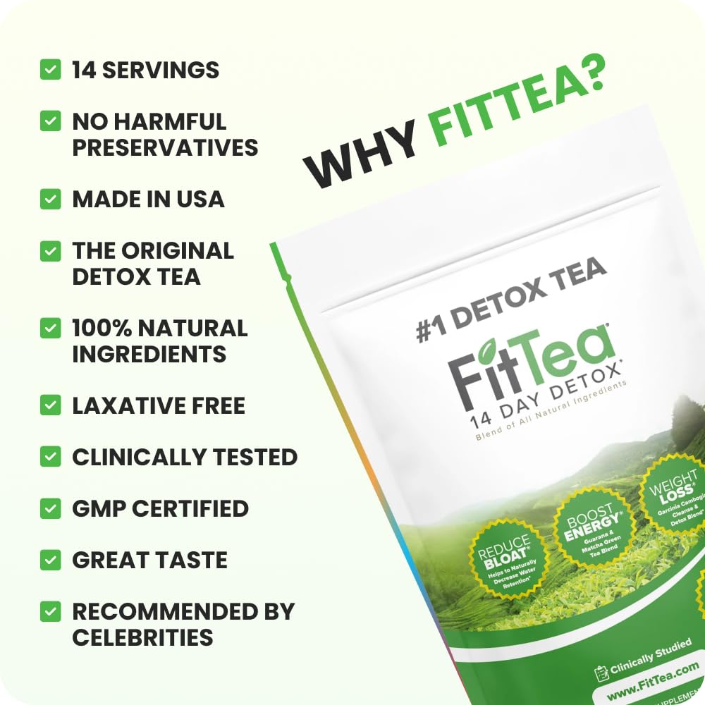 FitTea brewed tea in cup ready to enjoy a gentle energy lift.