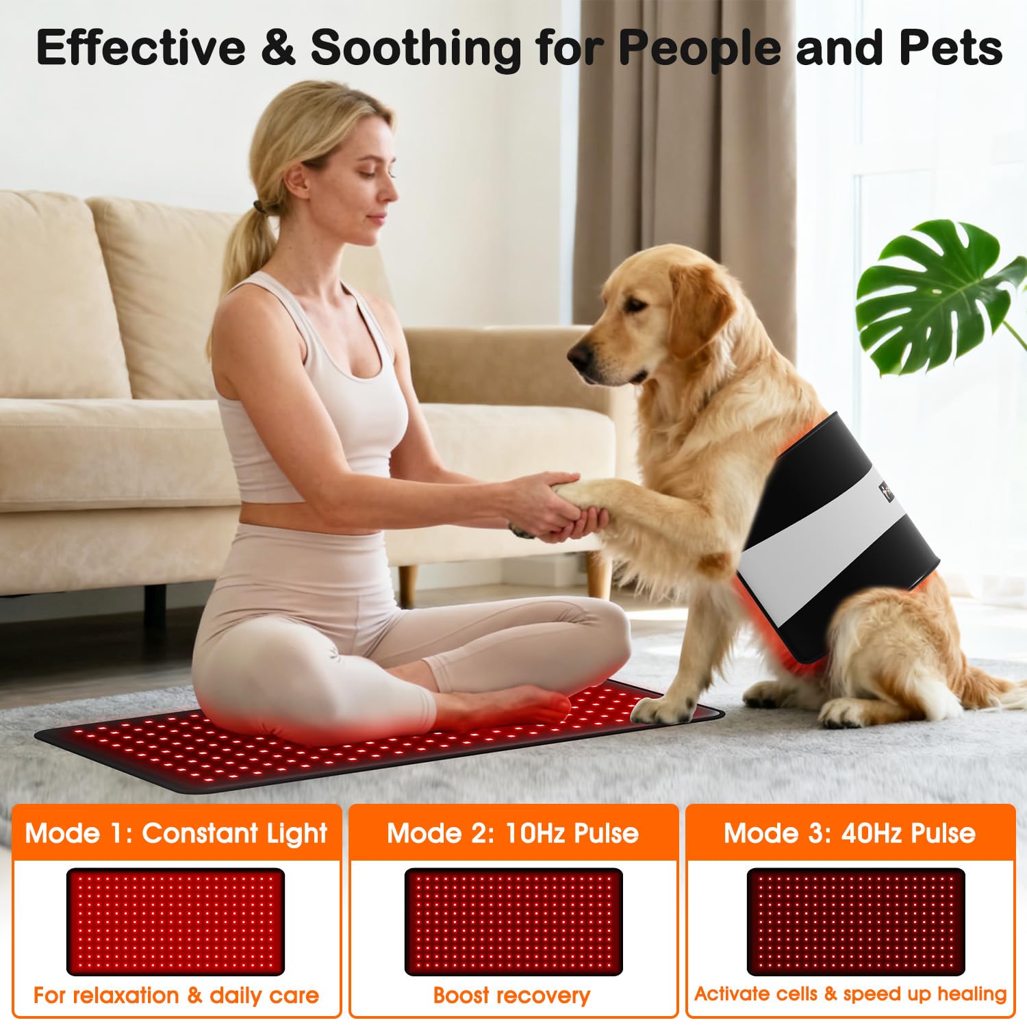 Fittyfun adjustable strap keeps the pad in place for hands-free sessions.