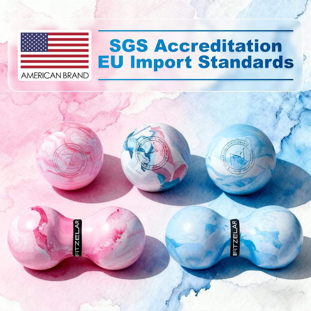 FITZELAR bola lacrosse dureza 45 para masaje focal y cómodo.