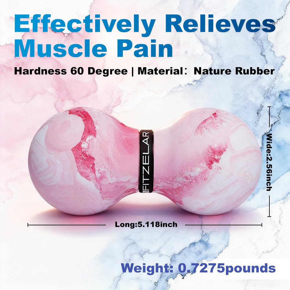 FITZELAR knots release massage using peanut ball for fascia work