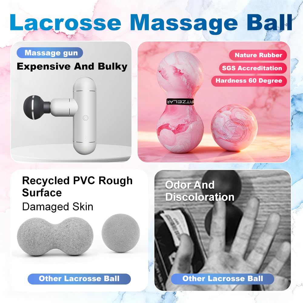 FITZELAR lacrosse ball for foot relief eases plantar tension and fatigue.