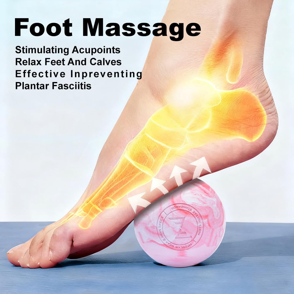 Fitzelar ball held in hand for arm and hand massage