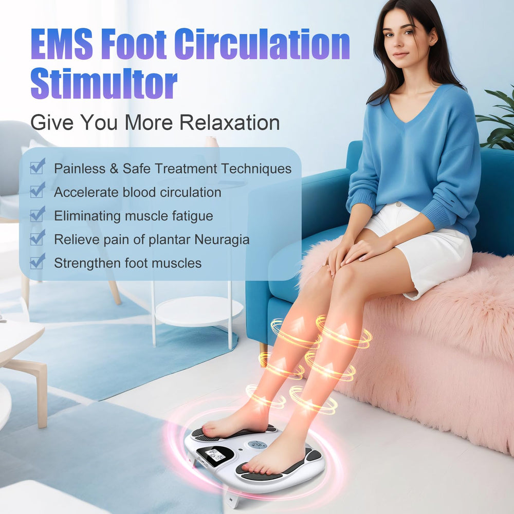 F FIWENE foot massager ergonomic base supports feet and calves during sessions.