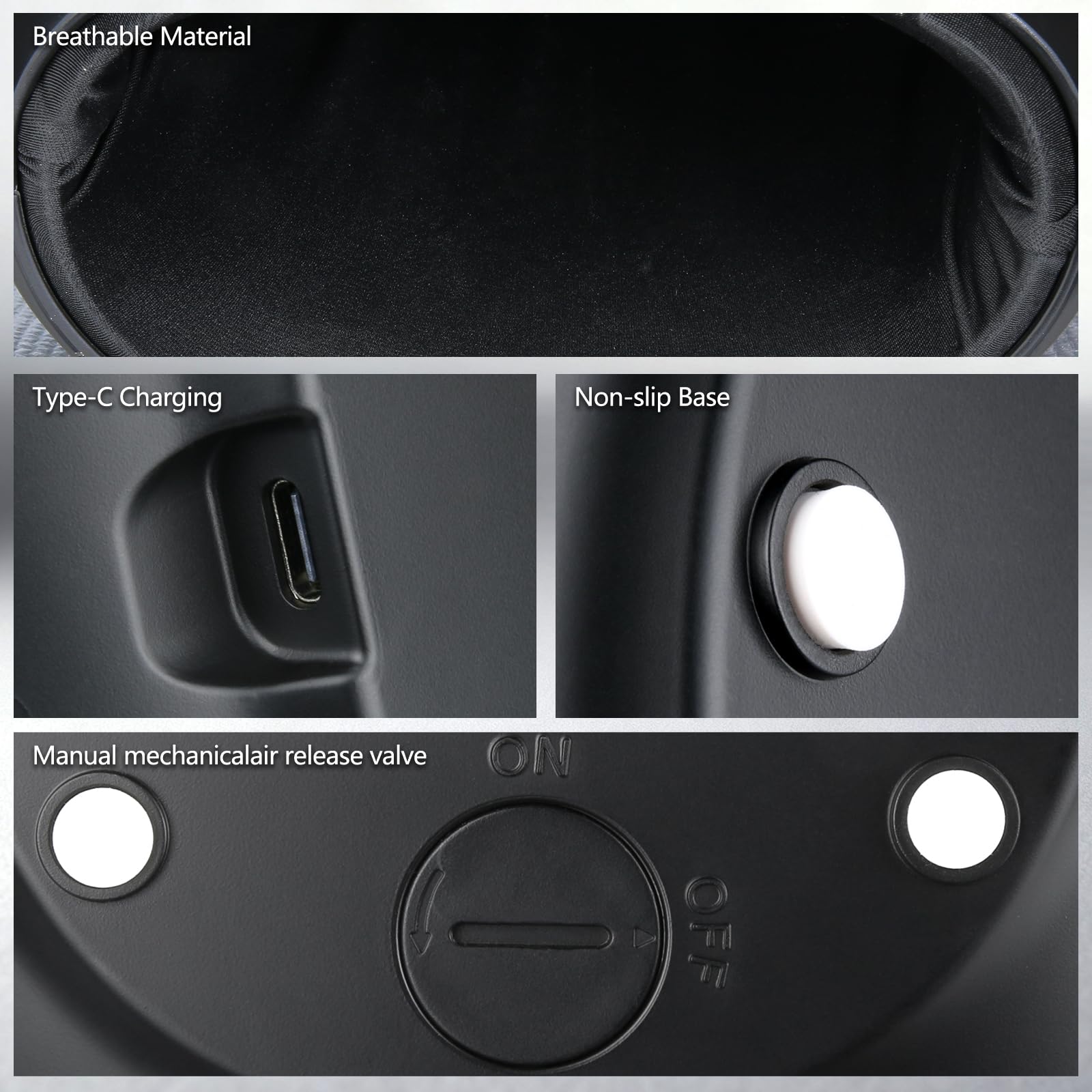 F FIWENE FSA massager compact black design for home use.