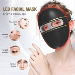 F FIWENE mask on face delivering even light contact during treatment
