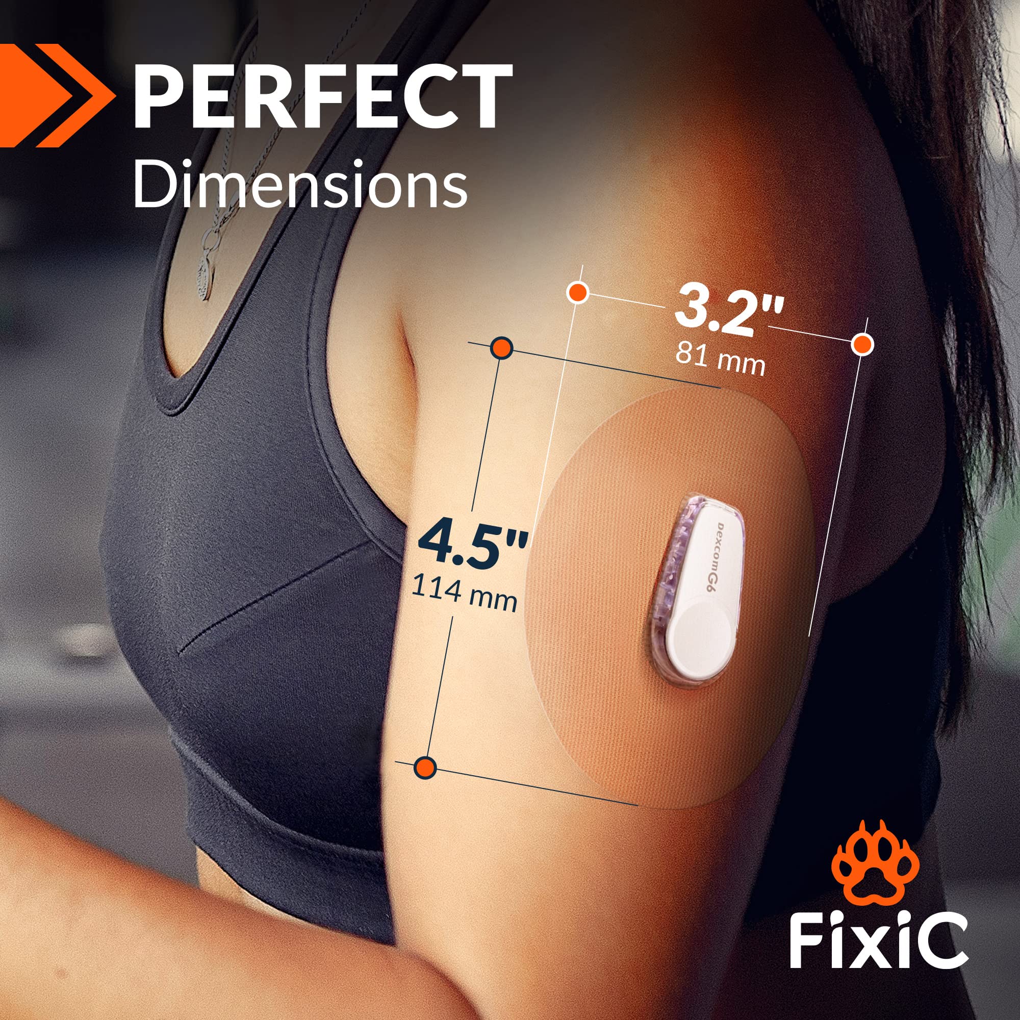 FixiC Dexcom G6 patch with pre cut back paper for easy application