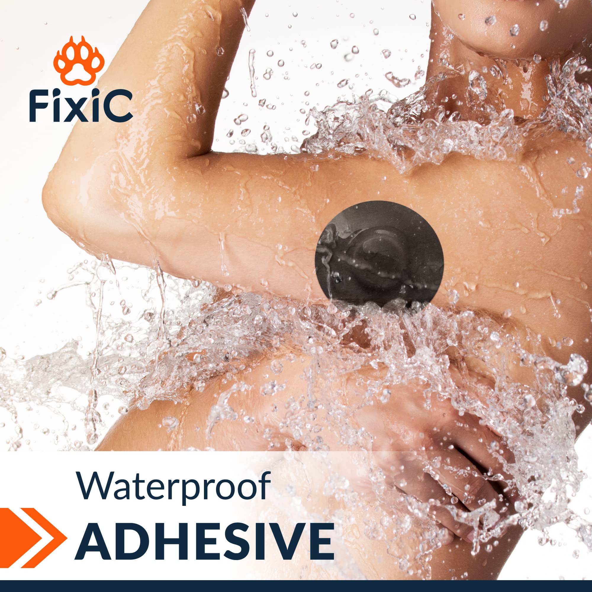 Fixic Freestyle patch displays 3 inch diameter for stable sensor contact