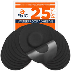 Fixic Freestyle adhesive patch pack front view for secure sensor fixation during activity