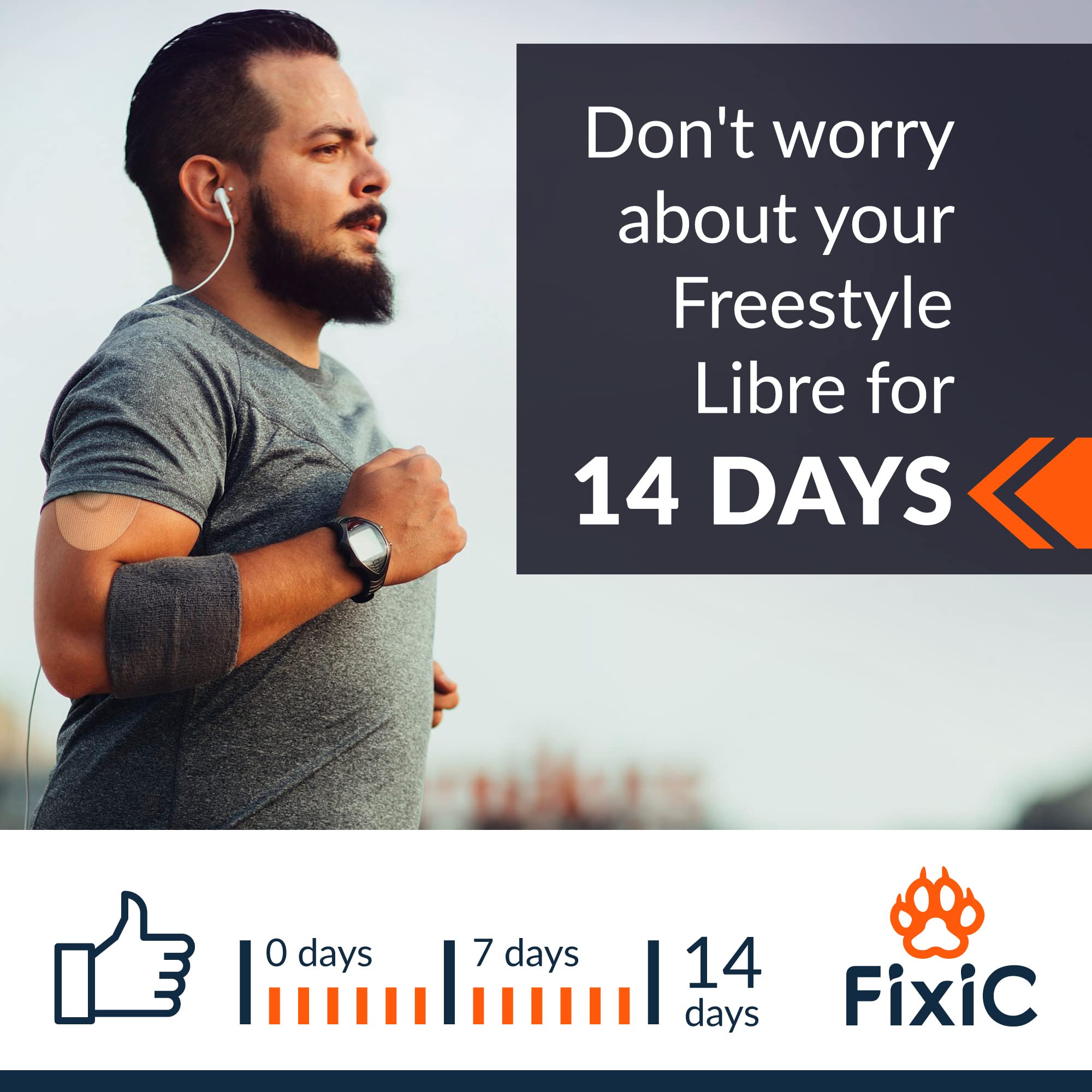Fixic Freestyle patches latex-free hypoallergenic material for sensitive skin