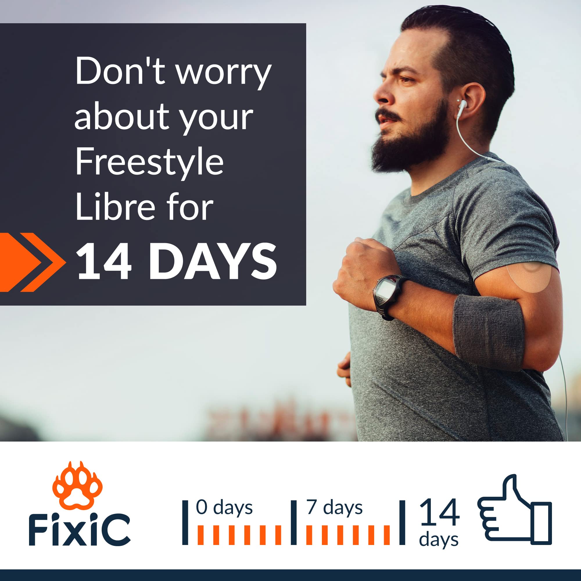 Fixic Freestyle latex-free material emphasizes skin-friendly design