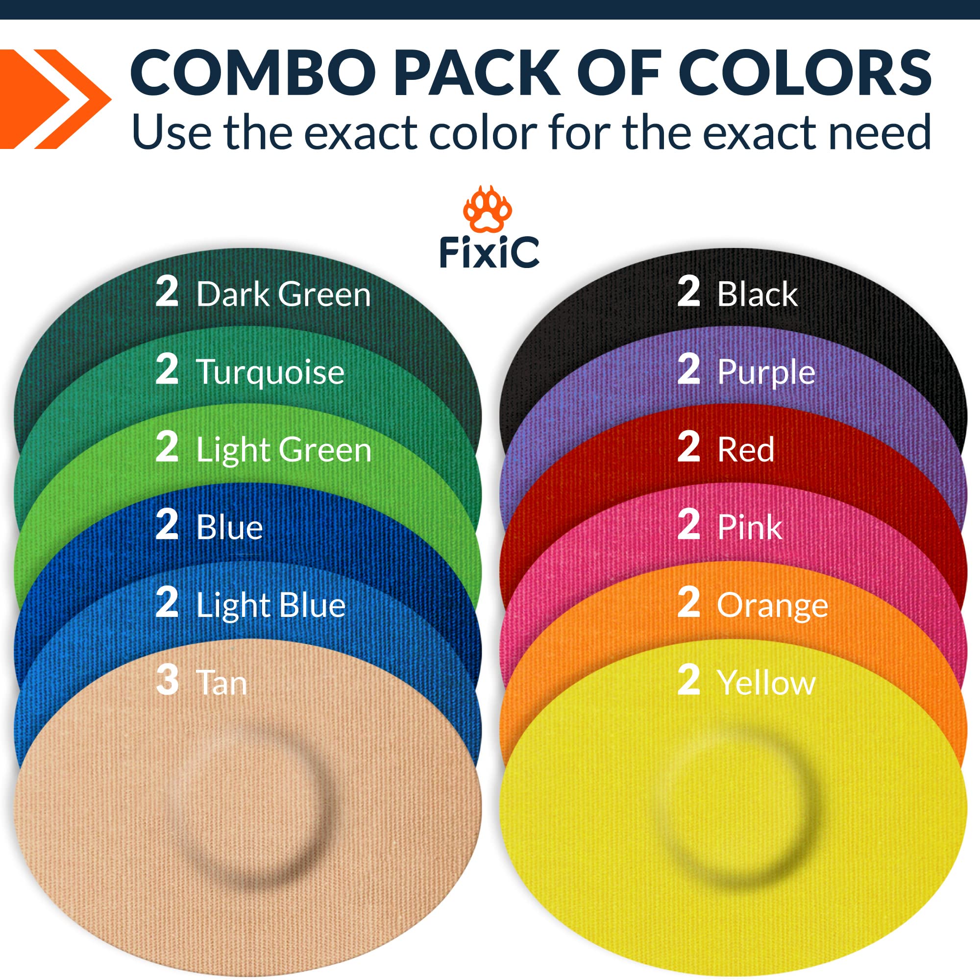 Fixic Freestyle patches on sensor illustrate long wear
