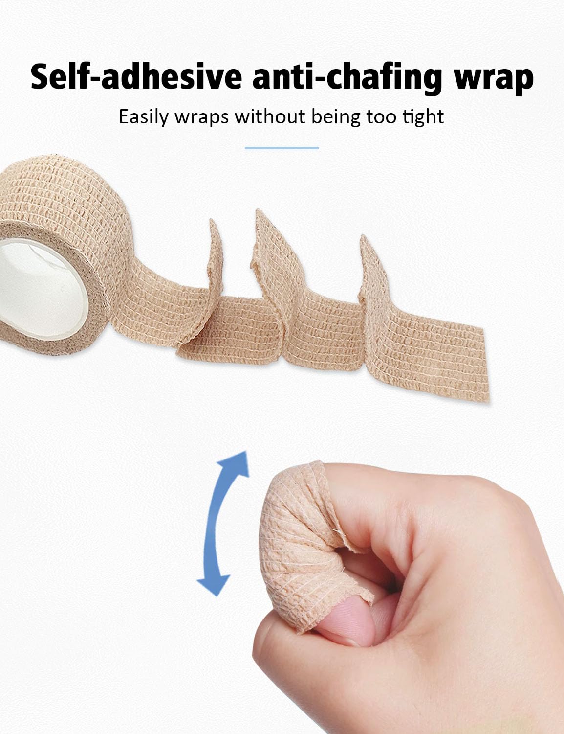 Fizzest khaki toe protectors, box of eight replaceable rolls.