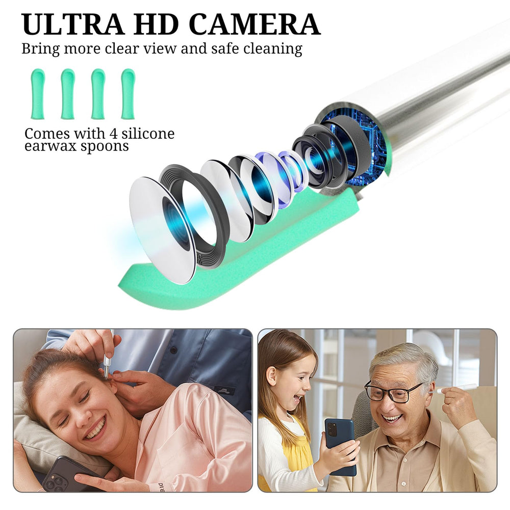 Fjordiony otoscope IP67 waterproof design simplifies cleanup after use.