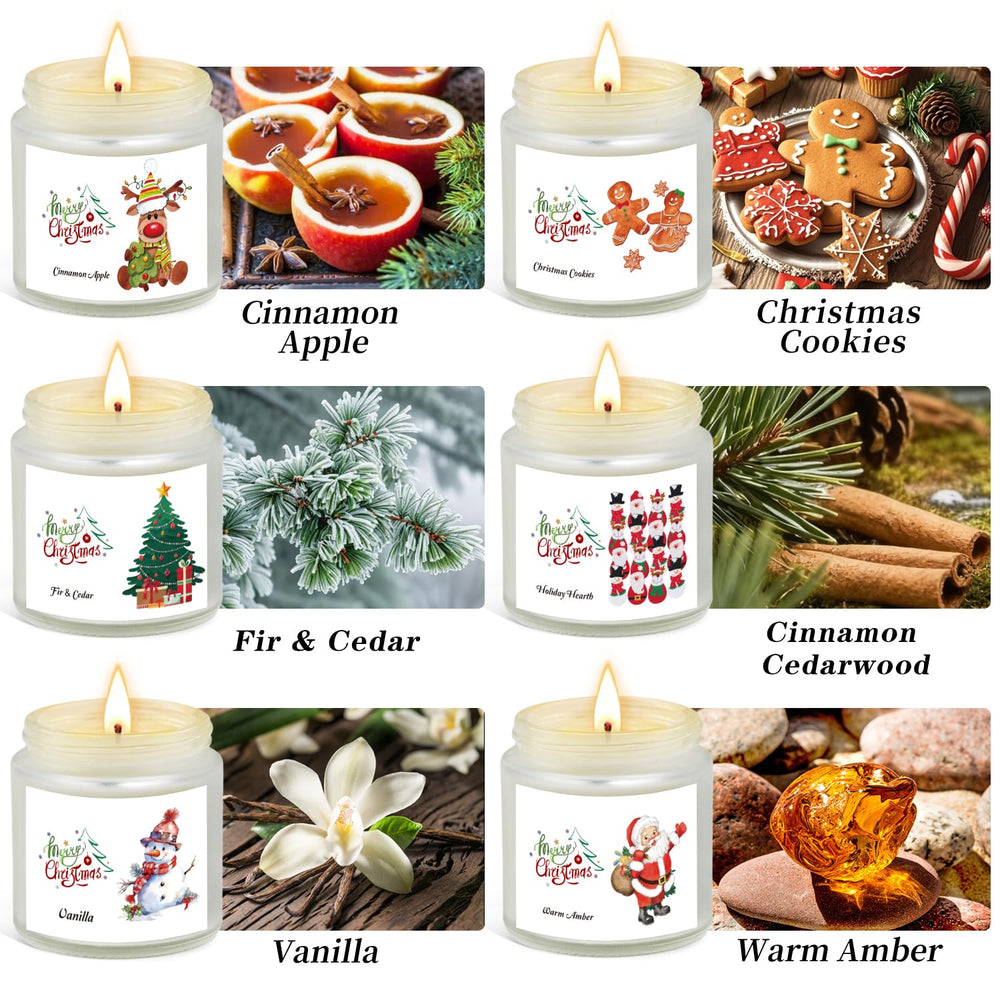 FKJOL cinnamon apple candle jar for a cozy, spicy atmosphere