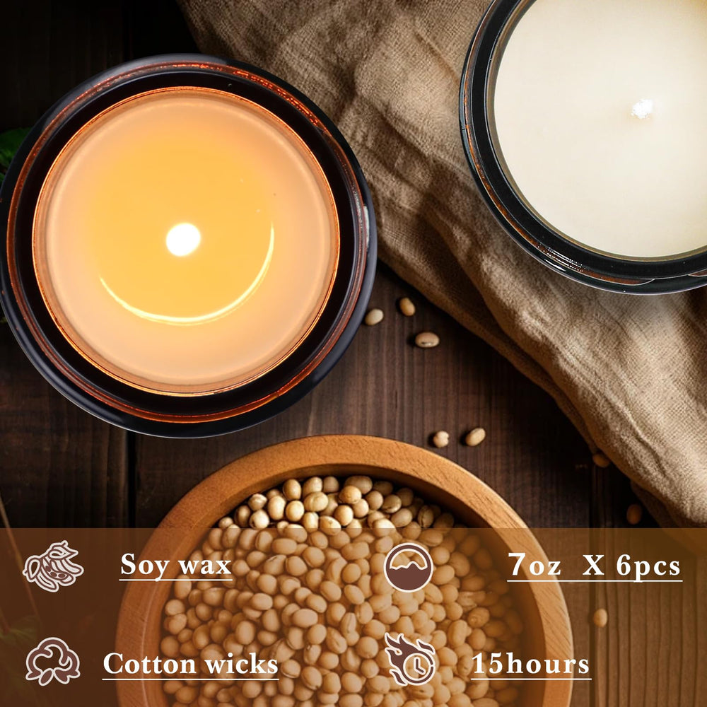 FKJOL eucalyptus mint candle provides clean, soothing fragrance during study or work.
