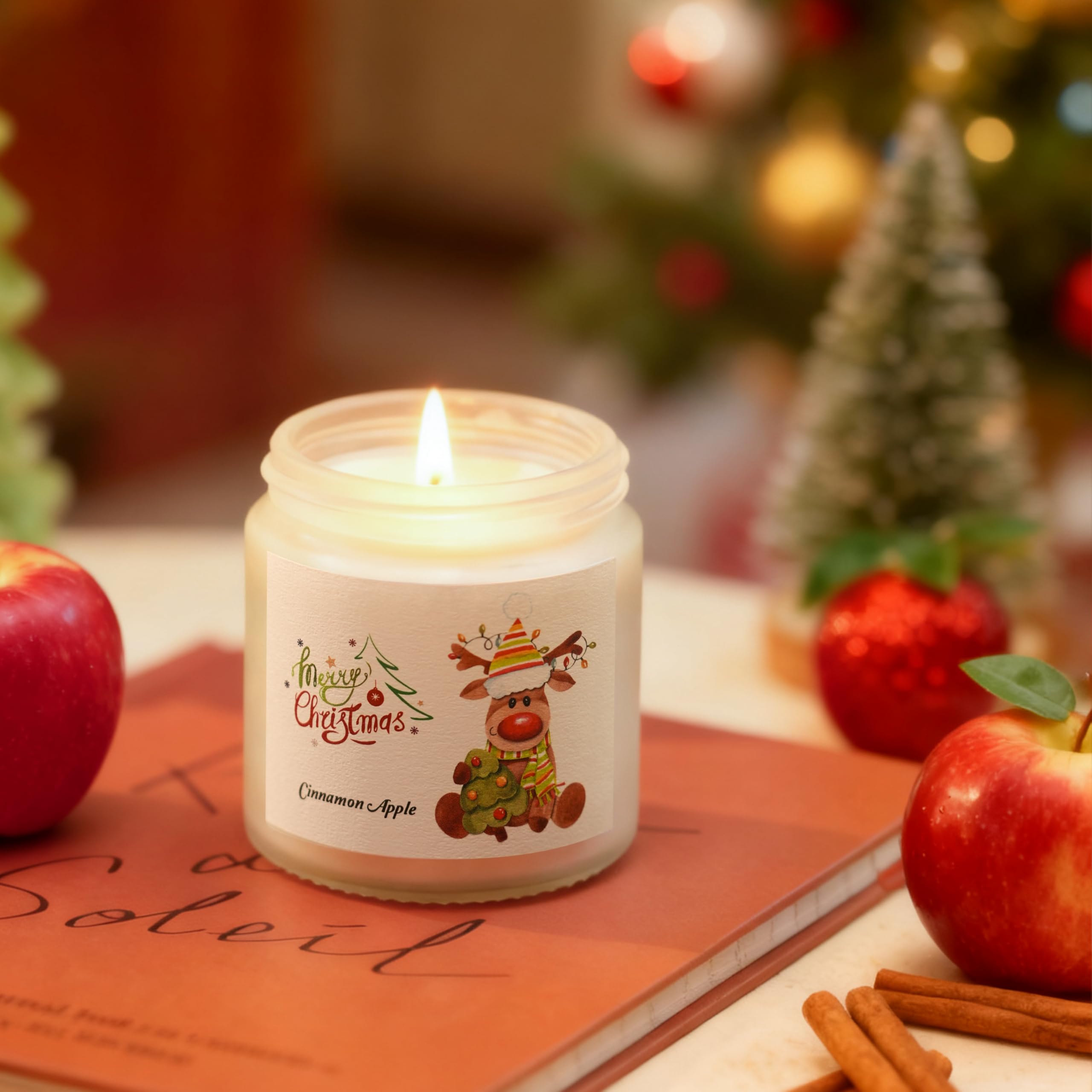 FKJOL fir and cedar candle jar evokes woodland holiday vibes