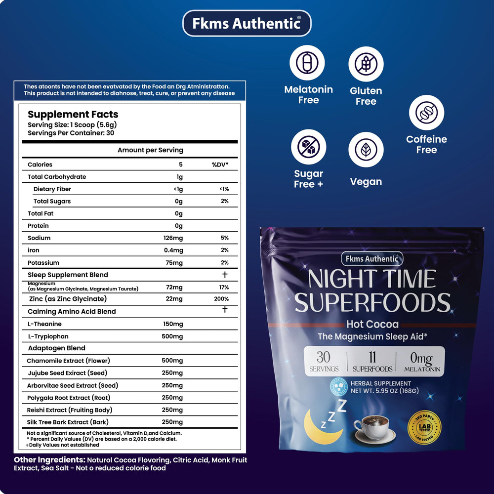 FKMS Authentic Nighttime Cocoa in a mug ready for a soothing evening