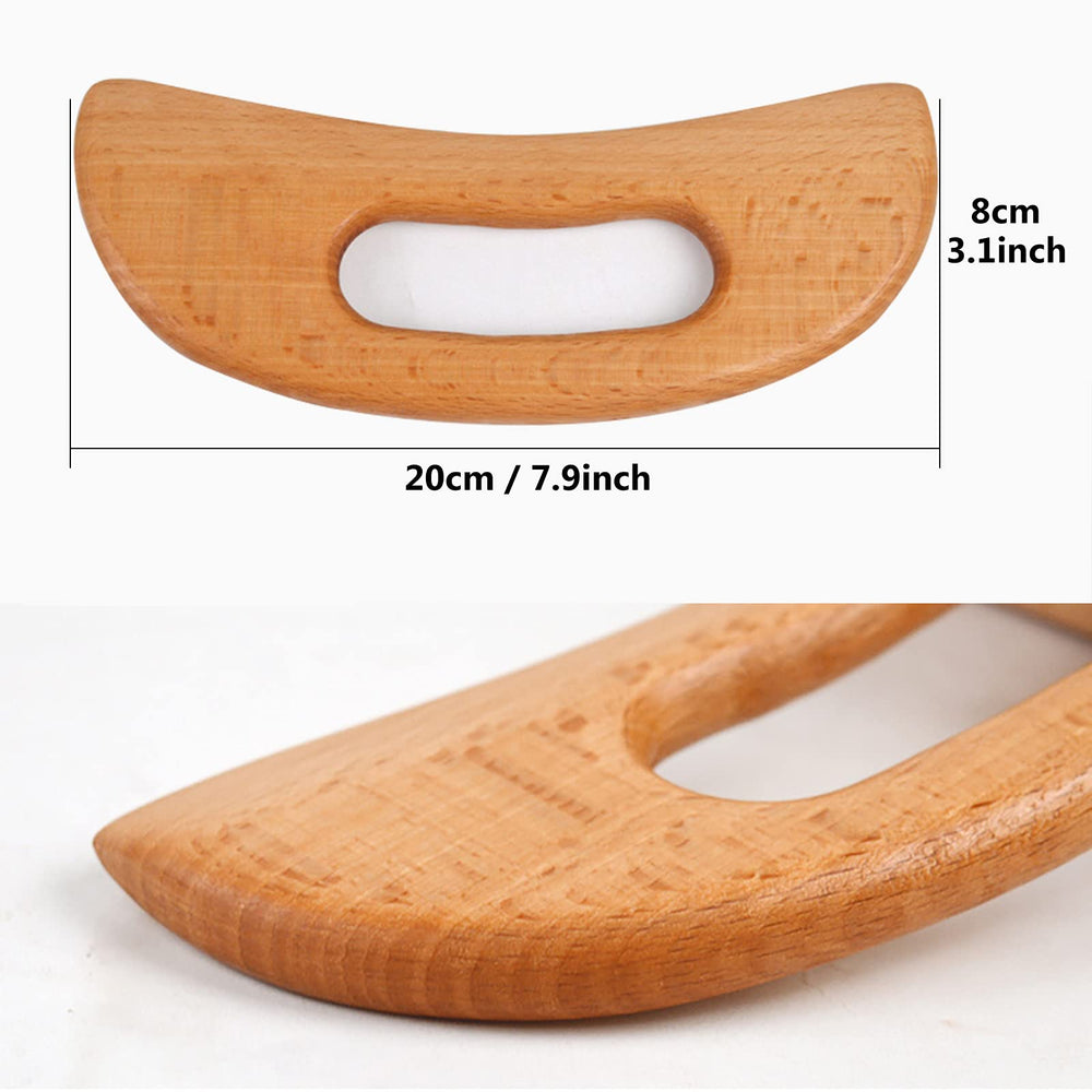 FKYzixeh gua sha de madera rostro, masaje suave para relajación facial