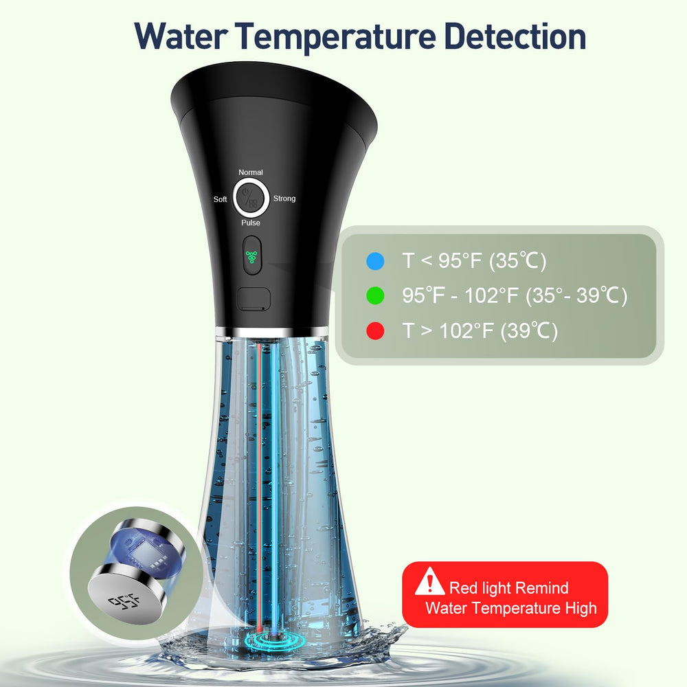FlaoAito four adjustable pressure modes for gentle to thorough rinsing