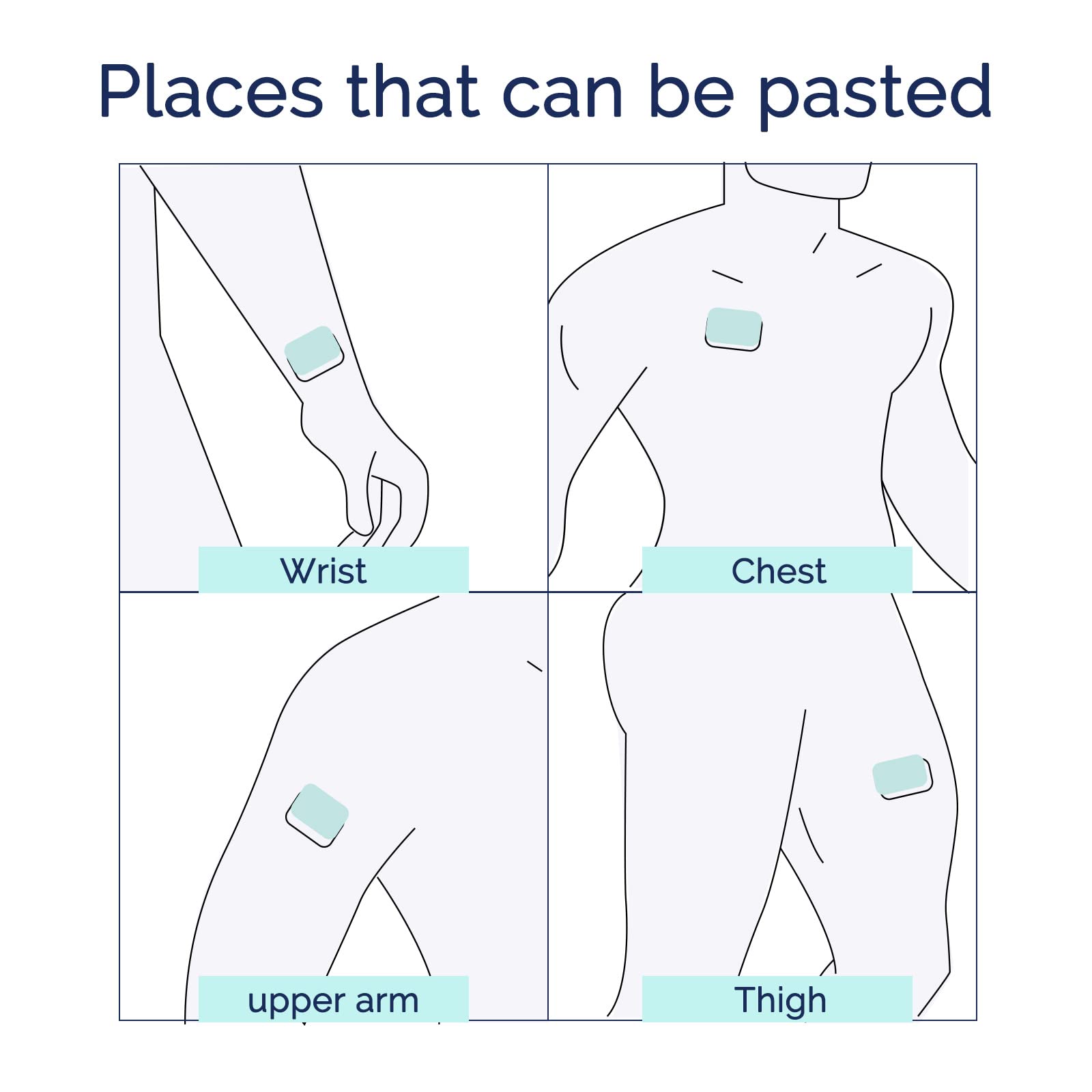 Compact low-dose FlameBeauty patch resting on skin with breathable backing.