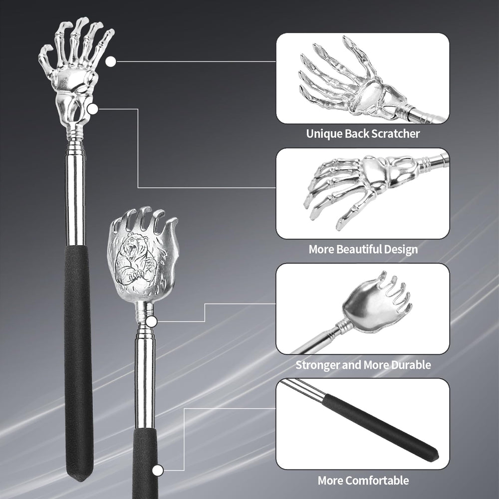 Flanker-L back scratcher offers four styles for different situations.