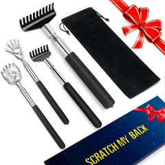Flanker-L oversized back scratcher gift set shown for versatile reach.