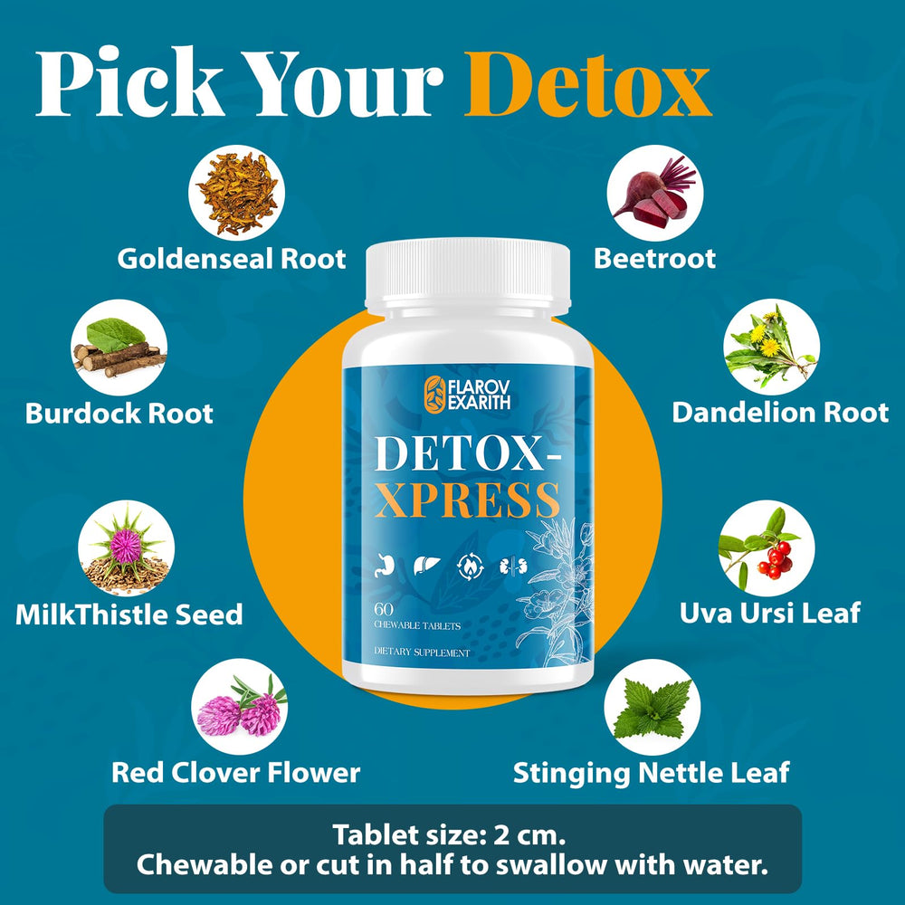 Flarovexarith Canna Cleanse chewable tablet taken for easy wellness routine.
