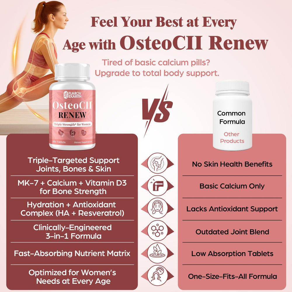 Person using OsteoCII Renew as part of daily routine