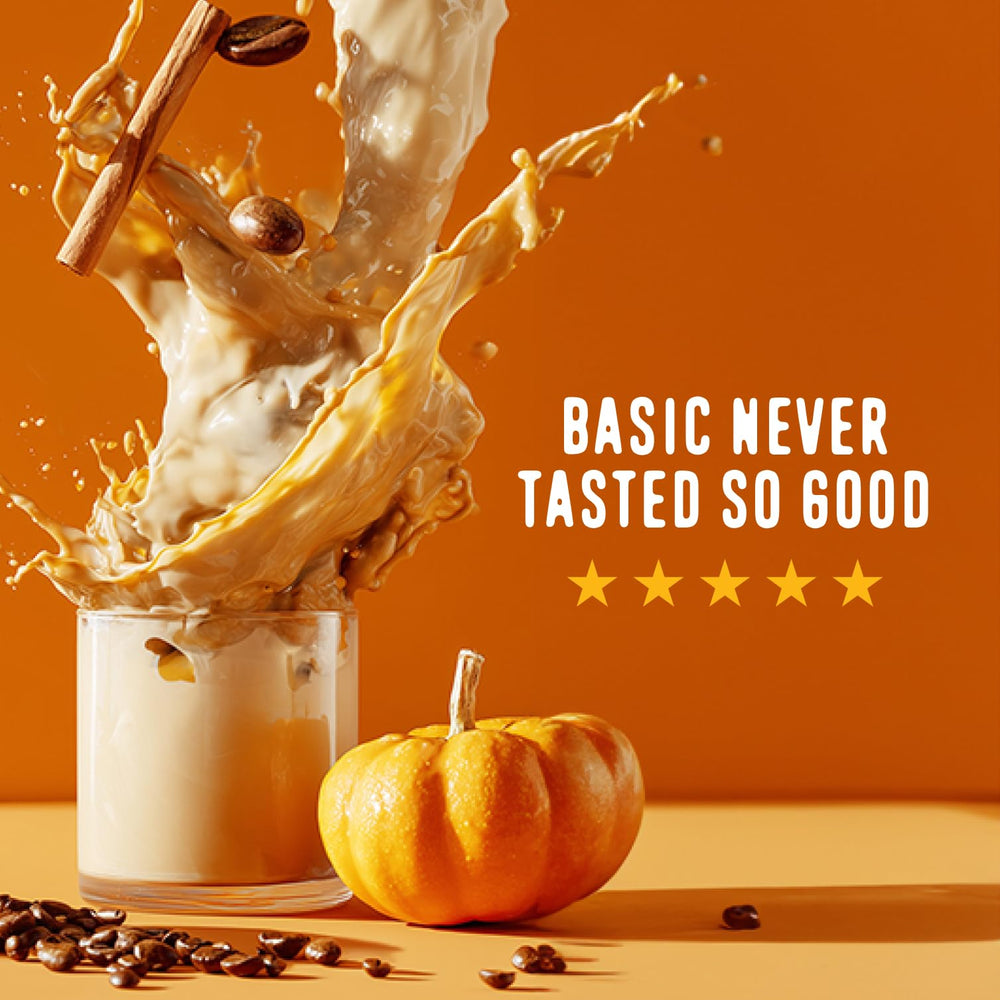 FlavCity organic coconut milk paired with pumpkin spice powder for creamy drinks