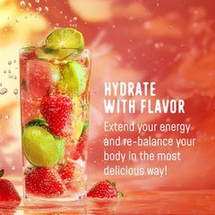 FlavCity Strawberry Limeade with real fruit ingredients and clean hydration