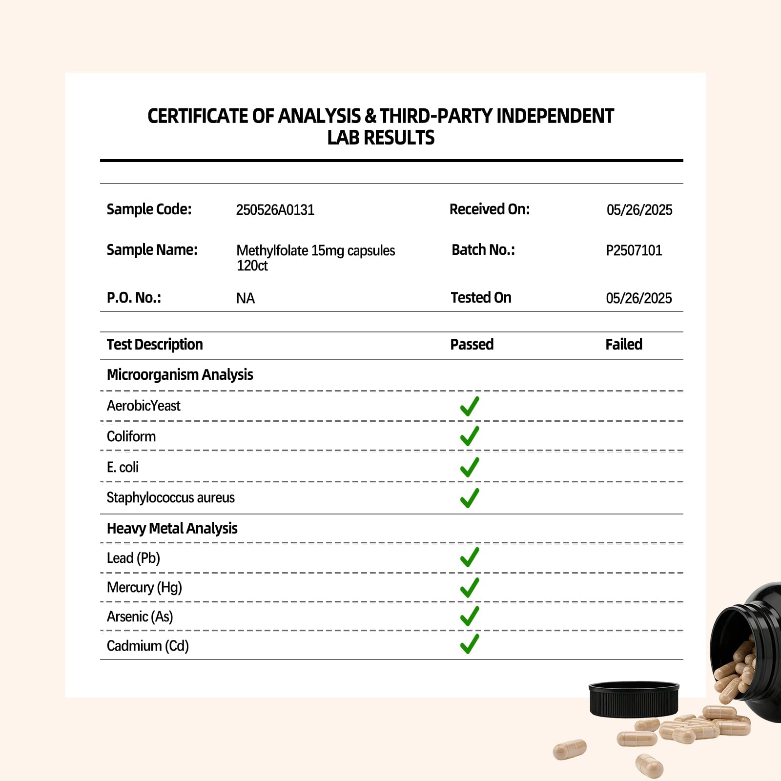 Fleamart bottle with 120 vegan capsules on shelf for daily use.