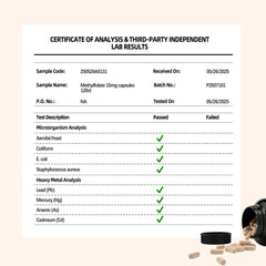 Fleamart bottle with 120 vegan capsules on shelf for daily use.