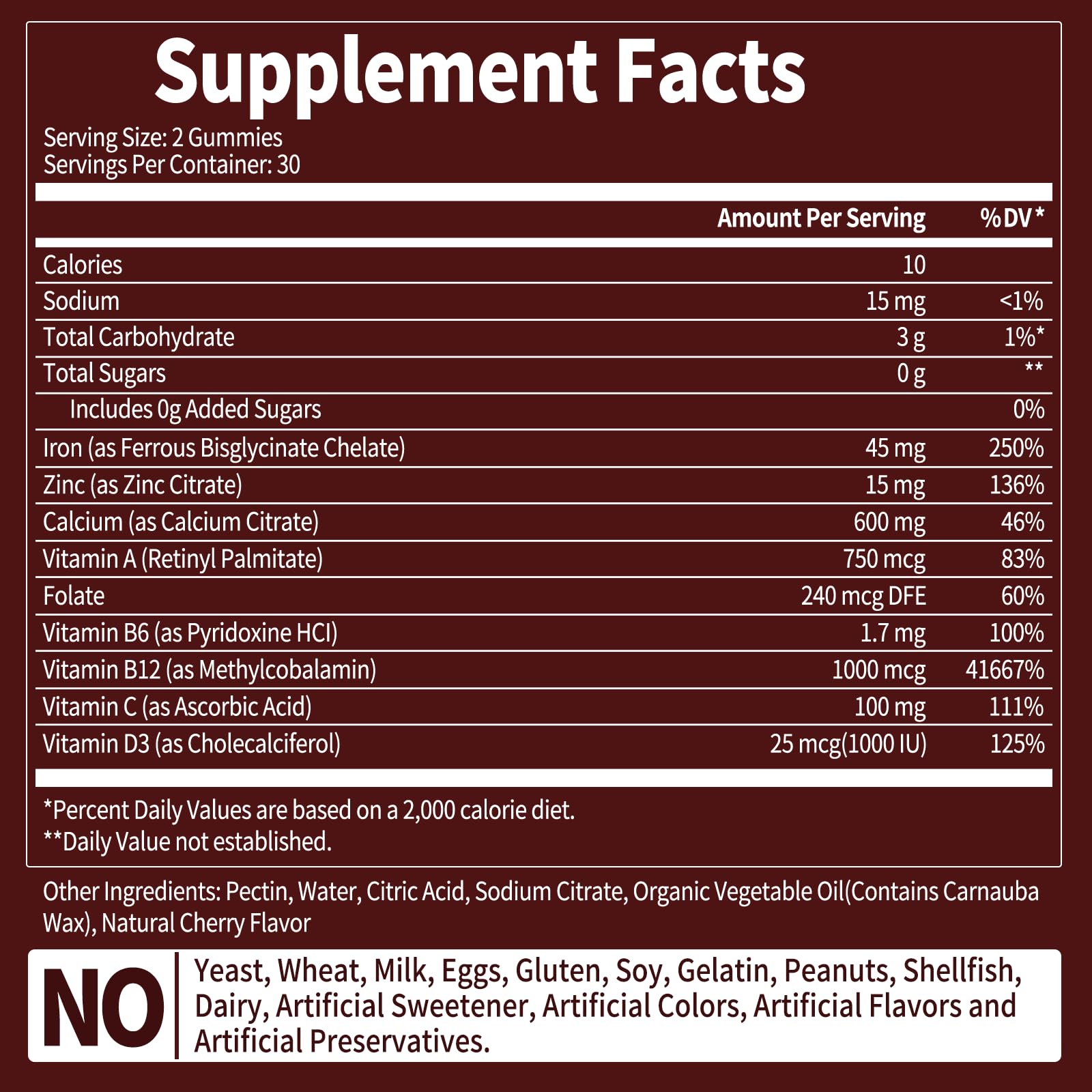 Fleamart Iron Gummies USA-made GMP facility seal and third-party testing