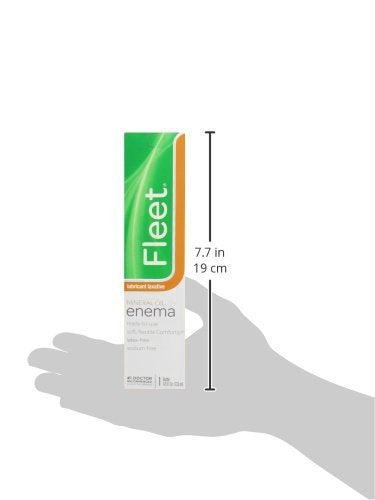 Disposable squeeze bottle design of Fleet Mineral Oil Enema provides quick readiness.