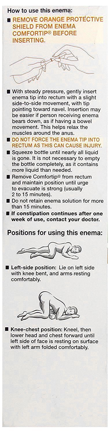 Fleet Mineral Oil Enema easy squeeze bottle for simple operation.