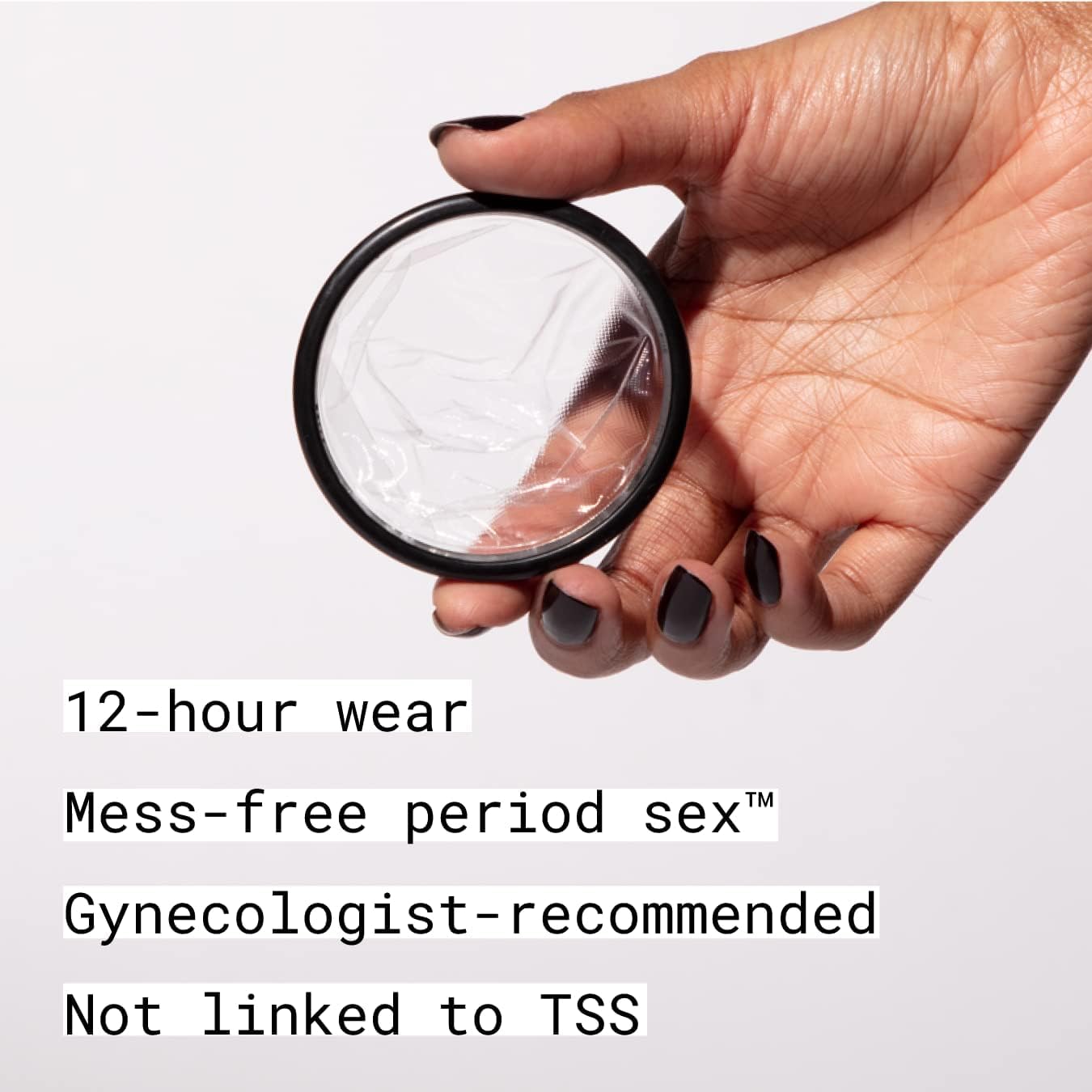 Flex Disc capacity-5-tampons provides strong protection comparable to tampons.