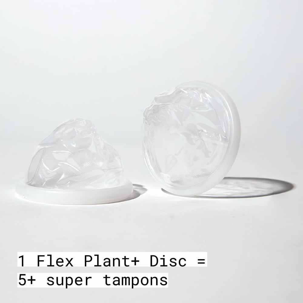 Hand inserting FLEX Plant+ Disc with EasyFold rim for simple placement.