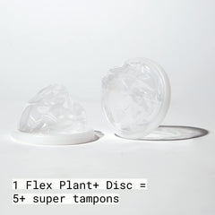 Hand inserting FLEX Plant+ Disc with EasyFold rim for simple placement.
