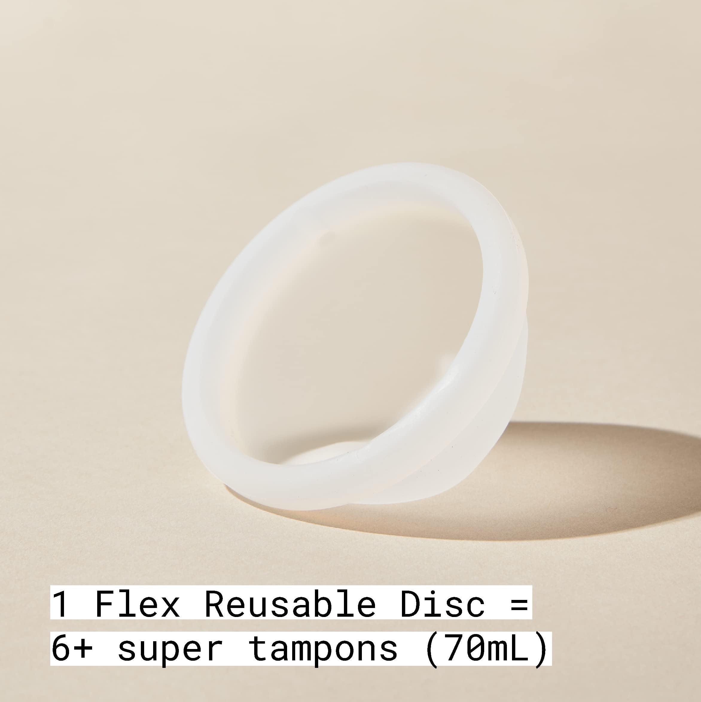 Flex Reusable Disc in use showing secure placement during activity.