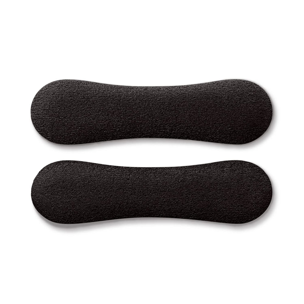 FLEXZENSE sandal straps obsidian black duraglu adhesive detail demonstrates secure bonding