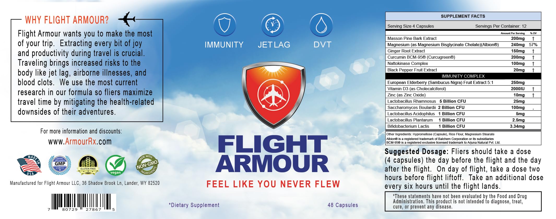 Flight Armour daily-use packaging on a desk suggesting routine energy