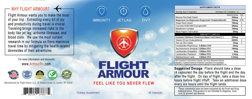 Flight Armour daily-use packaging on a desk suggesting routine energy