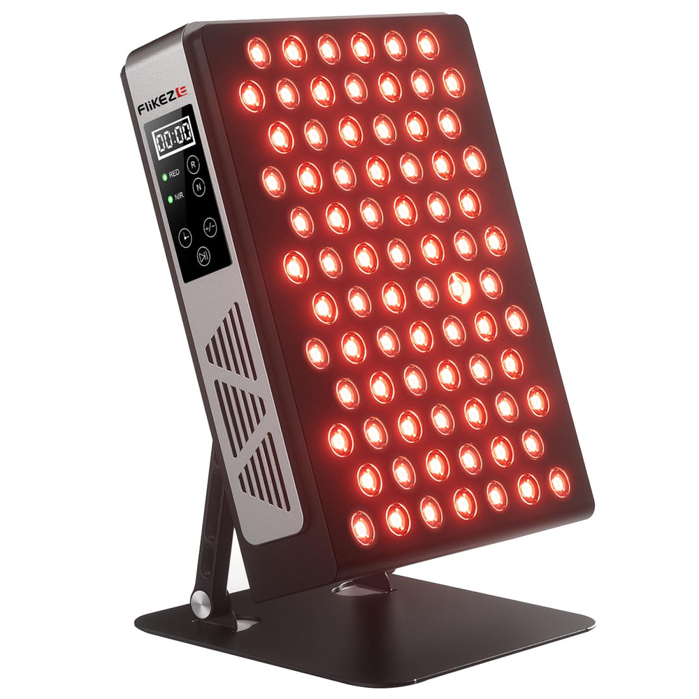 Flikeze 78-led panel front view for facial and body treatment coverage.