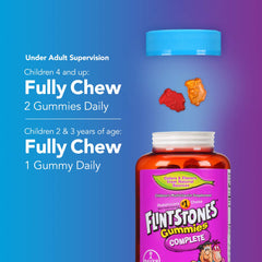 Flintstones characters pack engages children with familiar faces for daily vitamins.