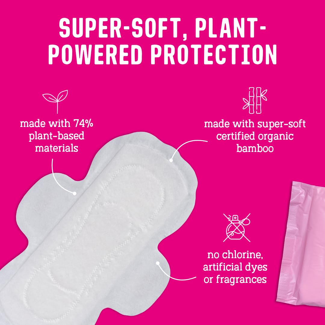Flo Day Pads leak-locking winged design viewed from the side.