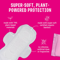 Flo Day Pads leak-locking winged design viewed from the side.