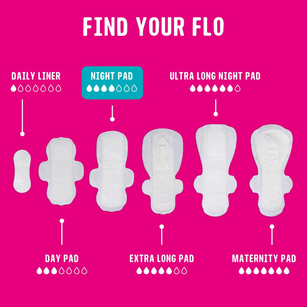 Flo bamboo viscose pads feel soft and breathable for daily comfort.