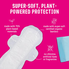 FLO Ultra-thin Night Pads shown for discreet, comfortable wear.