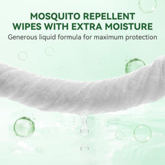 FLODTEEK Mosquito Wipes in use outdoors guarding exposed skin during activities.